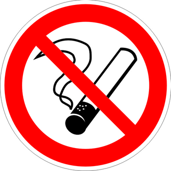 P01 запрещается курить (пленка, 200х200 мм) - Знаки безопасности - Запрещающие знаки - Магазин охраны труда ИЗО Стиль